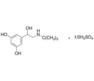 Terbutaline Hemisulfate Salt (CAS 23031-32-5) - chemical structure image