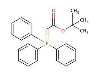 (tert-Butoxycarbonylmethylene)triphenylphosphorane (CAS 35000-38-5) - chemical structure image