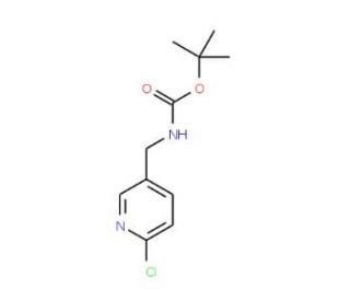 tert-butyl [(6-chloropyridin-3-yl)methyl]carbamate (CAS 285119-72-4) - chemical structure image
