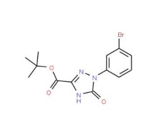 tert.-Butyl 1-(3-bromophenyl)-2,5-dihydro-5-oxo-1H-1,2,4-triazole-3-carboxylate - chemical structure image