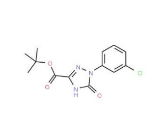 tert.-Butyl 1-(3-chlorophenyl)-2,5-dihydro-5-oxo-1H-1,2,4-triazole-3-carboxylate - chemical structure image