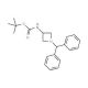tert-Butyl 1-benzhydryl-3-azetidinylcarbamate (CAS 91189-18-3) - chemical structure image