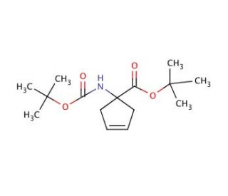 tert-Butyl 1-(Boc-amino)-3-cyclopentene-1-carboxylate (CAS 521964-59-0) - chemical structure image