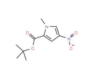 tert-Butyl 1-methyl-4-nitro-1H-pyrrole-2-carboxylate (CAS 67974-08-7) - chemical structure image