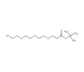 tert-Butyl 12-hydroxy-4,7,10-trioxadodecanoate (CAS 186020-66-6) - chemical structure image