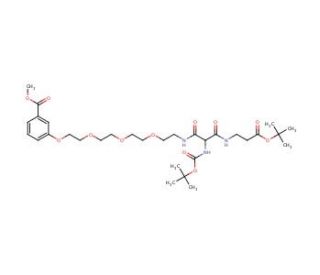 tert-Butyl 14-(N-Boc-amino)-1-[3-(methoxycarbonyl)phenoxy]-13,15-dioxo-3,6,9-trioxa- 12,16-diazanonadecan-19-oate (CAS 107619