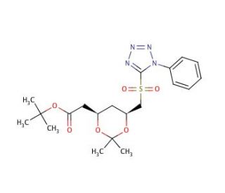tert-Butyl 2-[(4R,6S)-2,2-Dimethyl-6-[(1-phenyl-1H-terazol-5-ylsulfonyl)methyl]-1,3-dioxan-4-yl]acetate (CAS 380460-37-7) - c