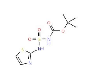 tert-Butyl 2,2-dioxo-3-(1,3-thiazol-2-yl)-2lambda~6~-diazathiane-1-carboxylate - chemical structure image