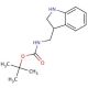 tert-butyl 2,3-dihydro-1H-indol-3-ylmethylcarbamate (CAS 1000932-73-9) - chemical structure image