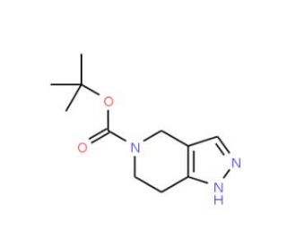 tert-Butyl 2,4,6,7-tetrahydro-5H-pyrazolo-[4,3-c]pyridine-5-carboxylate (CAS 924869-27-2) - chemical structure image