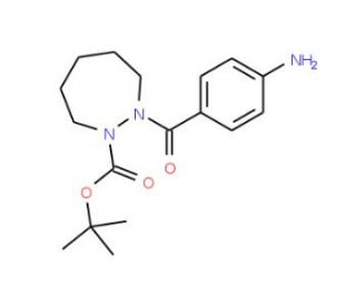 tert-Butyl 2-(4-aminobenzoyl)-1,2-diazepane-1-carboxylate - chemical structure image