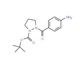tert-Butyl 2-(4-aminobenzoyl)-1-pyrazolidinecarboxylate - chemical structure image