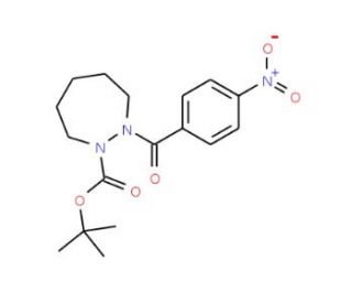 tert-Butyl 2-(4-nitrobenzoyl)-1,2-diazepane-1-carboxylate - chemical structure image