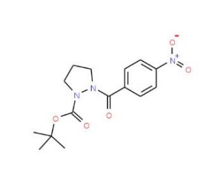 tert-Butyl 2-(4-nitrobenzoyl)-1-pyrazolidinecarboxylate - chemical structure image