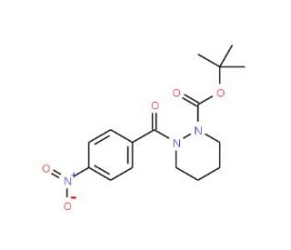 tert-Butyl 2-(4-nitrobenzoyl)tetrahydro-1(2H)-pyridazinecarboxylate - chemical structure image