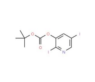 tert-Butyl 2,5-diiodopyridin-3-yl carbonate (CAS 1138444-30-0) - chemical structure image