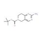 tert-Butyl 2-amino-7,8-dihydropyrido-[4,3-d]pyrimidine-6(5H)-carboxylate (CAS 869198-95-8) - chemical structure image