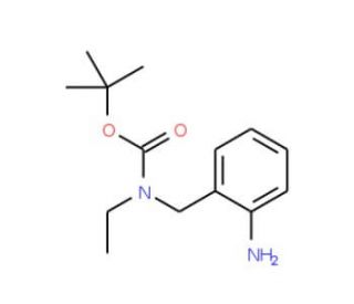 tert-butyl 2-aminobenzyl(ethyl)carbamate - chemical structure image