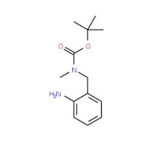 tert-butyl 2-aminobenzyl(methyl)carbamate (CAS 868783-63-5) - chemical structure image