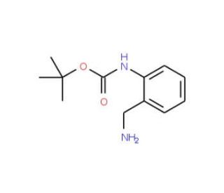 tert-Butyl 2-(aminomethyl)phenylcarbamate (CAS 849020-94-6) - chemical structure image