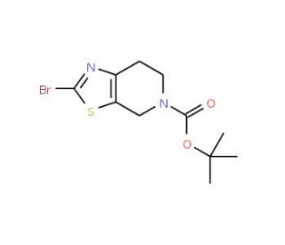tert-Butyl 2-bromo-6,7-dihydro[1,3]thiazolo[5,4-c]pyridine-5(4H)-carboxylate (CAS 365996-06-1) - chemical structure image