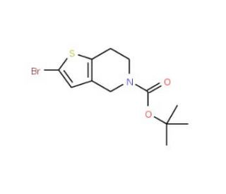 tert-butyl 2-bromo-6,7-dihydrothieno[3,2-c]pyridine-5(4H)-carboxylate (CAS 949922-62-7) - chemical structure image
