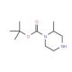 tert-Butyl 2-methylpiperazine-1-carboxylate (CAS 120737-78-2) - chemical structure image