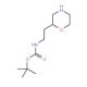 tert-Butyl 2-morpholin-2-ylethylcarbamate (CAS 1032507-63-3) - chemical structure image