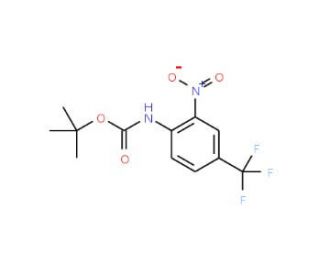 tert-Butyl 2-nitro-4-(trifluoromethyl)phenylcarbamate (CAS 141940-37-6) - chemical structure image