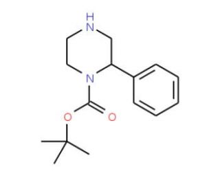 tert-Butyl 2-phenylpiperazine-1-carboxylate (CAS 859518-32-4) - chemical structure image