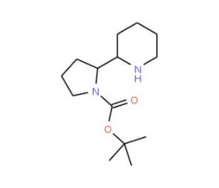 tert-butyl 2-piperidin-2-ylpyrrolidine-1-carboxylate - chemical structure image