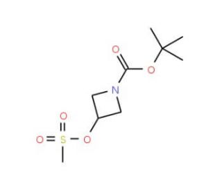 tert-Butyl 3-[(methylsulfonyl)oxy]-1-azetanecarboxylate (CAS 141699-58-3) - chemical structure image