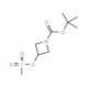 tert-Butyl 3-[(methylsulfonyl)oxy]-1-azetanecarboxylate (CAS 141699-58-3) - chemical structure image