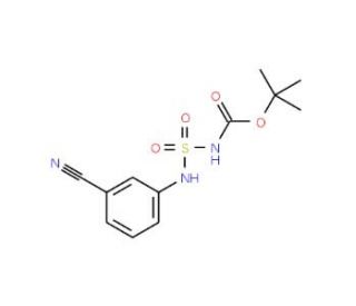 tert-Butyl 3-(3-cyanophenyl)-2,2-dioxo-2lambda~6~-diazathiane-1-carboxylate - chemical structure image