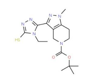 tert-butyl 3-(4-ethyl-5-mercapto-4H-1,2,4-triazol-3-yl)-1-methyl-1,4,6,7-tetrahydro-5H-pyrazolo[4,3-c]pyridine-5-carboxylate