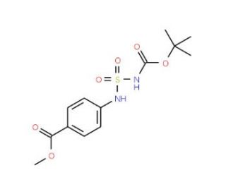 tert-Butyl 3-[4-(methoxycarbonyl)phenyl]-2,2-dioxo-2lambda~6~-diazathiane-1-carboxylate - chemical structure image