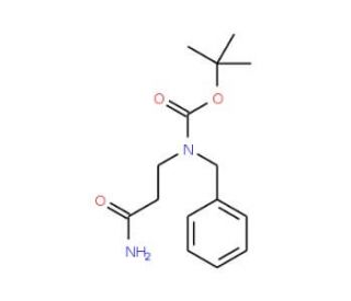 tert-Butyl 3-amino-3-oxopropyl(benzyl)carbamate - chemical structure image