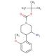 tert-butyl 3-amino-4-(2-methoxyphenyl)piperidine-1-carboxylate - chemical structure image