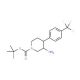 tert-butyl 3-amino-4-[4-(trifluoromethyl)phenyl]piperidine-1-carboxylate - chemical structure image