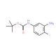 tert-butyl 3-amino-4-fluorophenylcarbamate (CAS 361548-95-0) - chemical structure image