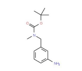 tert-butyl 3-aminobenzyl(methyl)carbamate (CAS 167756-90-3) - chemical structure image