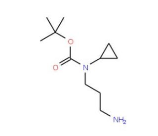 tert-butyl 3-aminopropyl(cyclopropyl)carbamate - chemical structure image