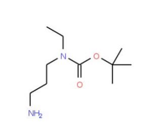 tert-Butyl 3-aminopropyl(ethyl)carbamate (CAS 273409-54-4) - chemical structure image