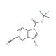 tert-Butyl 3-bromo-5-cyano-1H-indole-1-carboxylate (CAS 348640-12-0) - chemical structure image