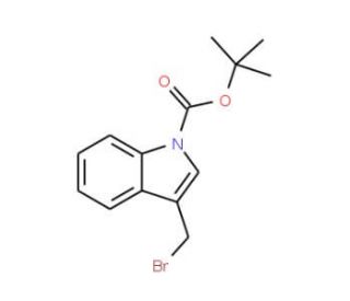tert-Butyl 3-Bromomethyl-indole-1-carboxylate (CAS 96551-21-2) - chemical structure image