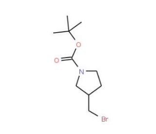 tert-Butyl 3-(bromomethyl)pyrrolidine-1-carboxylate (CAS 305329-97-9) - chemical structure image
