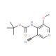 tert-Butyl 3-cyano-5-methoxypyridin-4-ylcarbamate (CAS 1138444-19-5) - chemical structure image