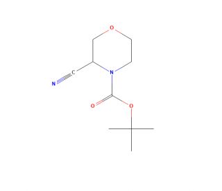 tert-Butyl 3-Cyanomorpholine-4-carboxylate (CAS 518047-40-0) - chemical structure image