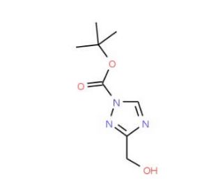 tert-Butyl 3-(hydroxymethyl)-1H-1,2,4-triazole-1-carboxylate - chemical structure image