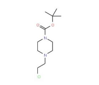 tert-Butyl 4-(2-chloroethyl)tetrahydro-1(2H)-pyrazinecarboxylate (CAS 208167-83-3) - chemical structure image